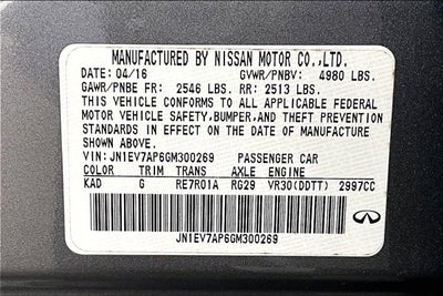 2016 INFINITI Q50 3.0t Premium