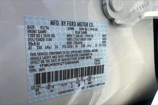 2026 Ford Explorer Active w/200A Pkg