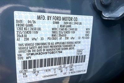 2026 Ford Explorer Active w/200A Pkg