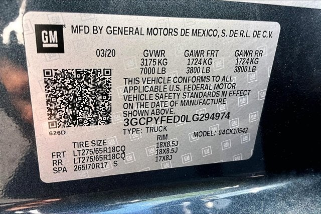 2020 Chevrolet Silverado 1500 LT Trail Boss