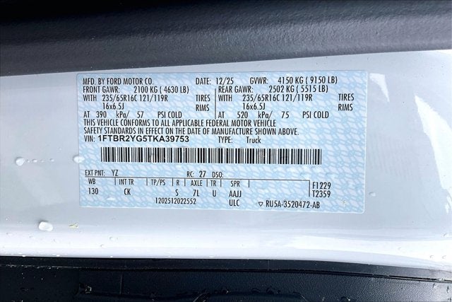 2026 Ford Transit Cargo Van 250