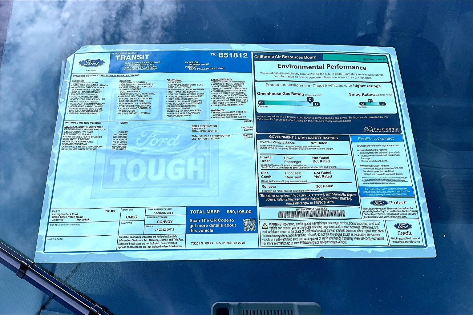 2026 Ford Transit Cargo Van 350