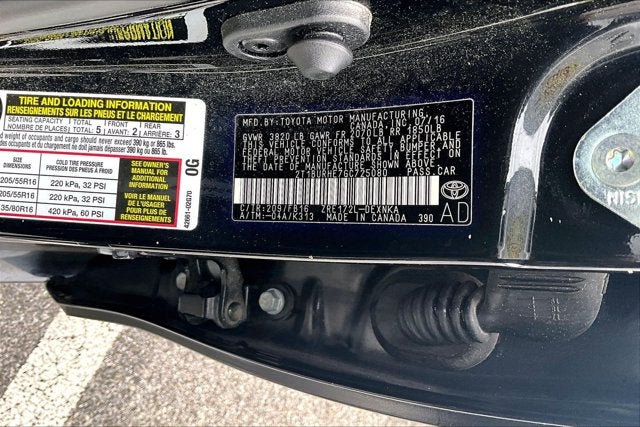2016 Toyota Corolla Base