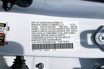 2025 Honda Ridgeline Black Edition