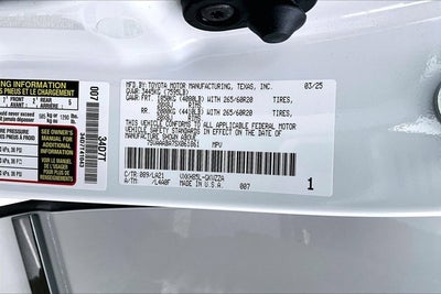 2025 Toyota Sequoia Base