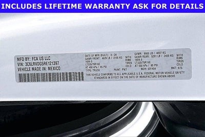 2024 RAM ProMaster 2500 Cargo Van Tradesman High Roof 159' WB w/Pass Seat