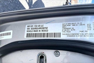 2024 RAM 2500 Big Horn Crew Cab 4x4 6'4' Box