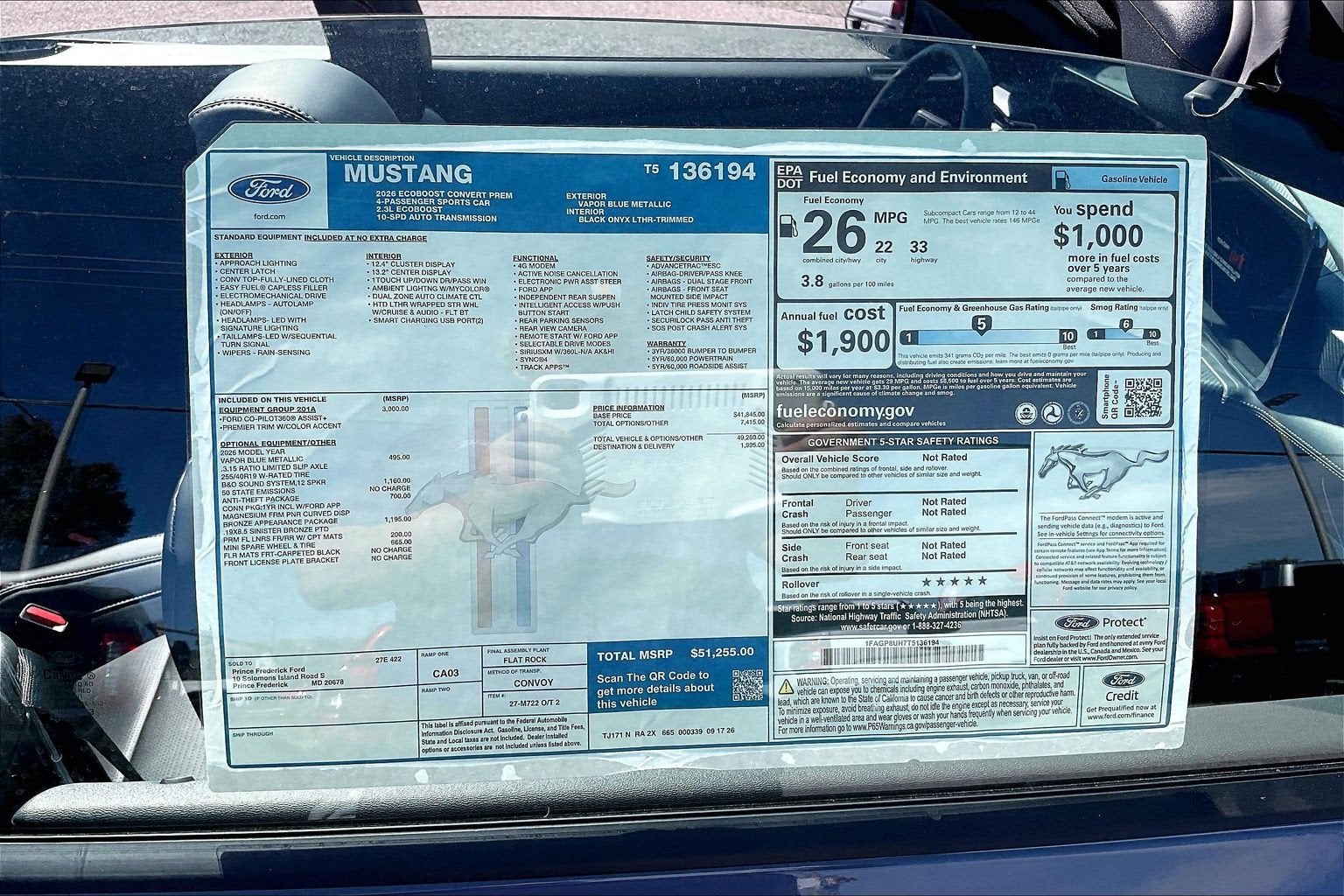 2026 Ford Mustang EcoBoost Premium