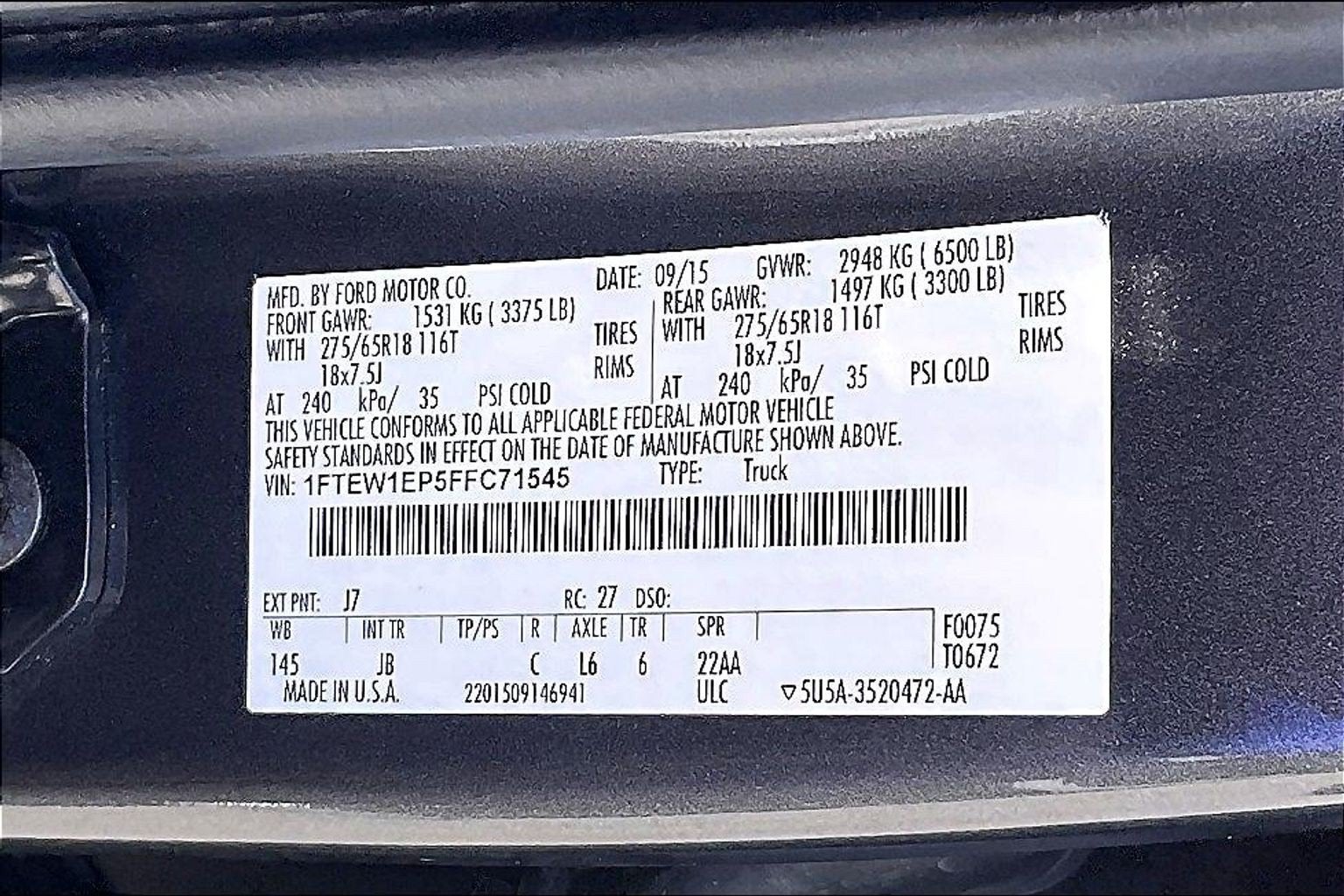 2015 Ford F-150 Base