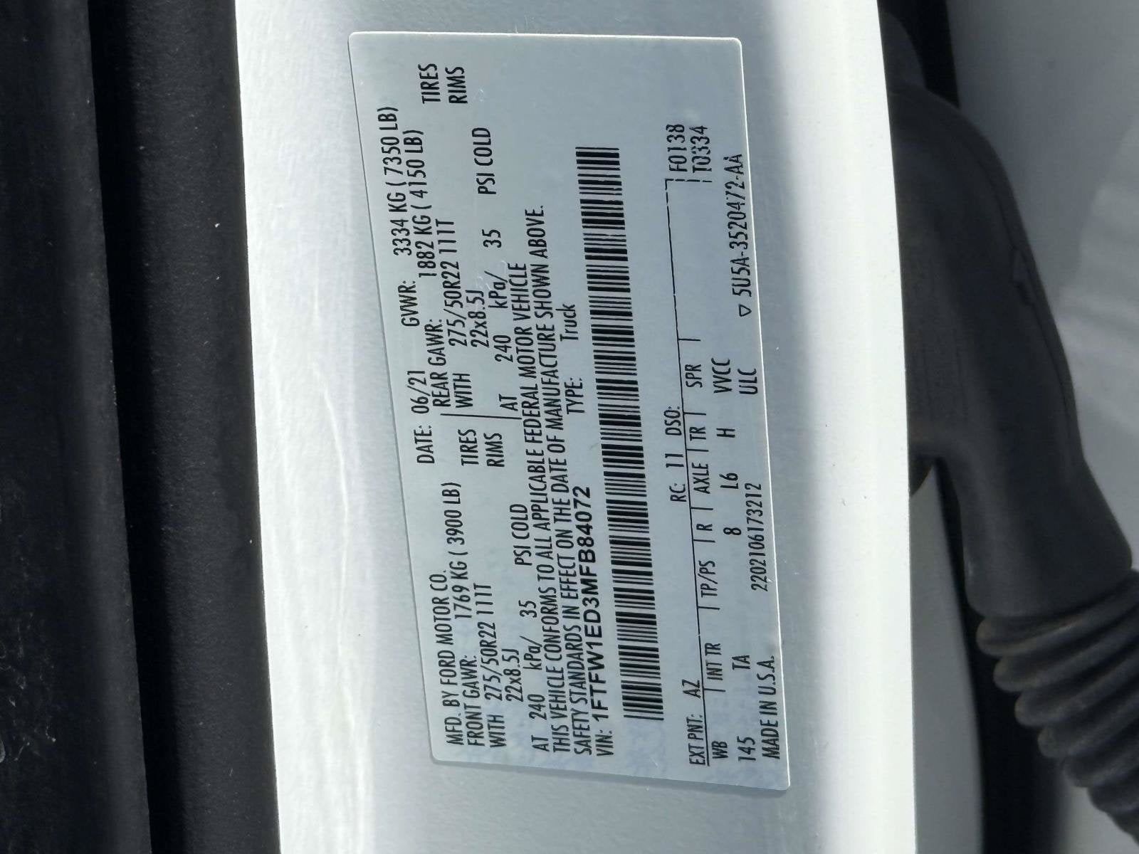 2021 Ford F-150 4WD