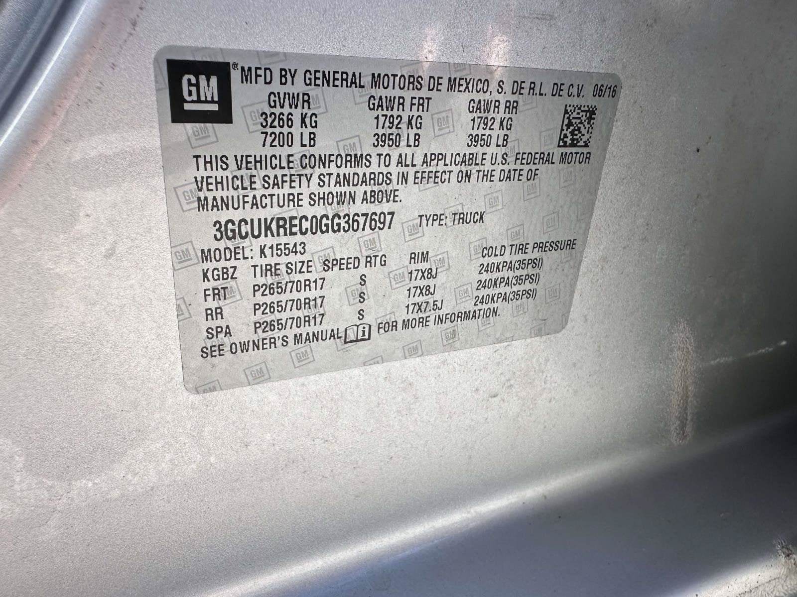 2016 Chevrolet Silverado 1500 LT