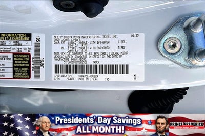 2025 Toyota Tundra 4WD SR5