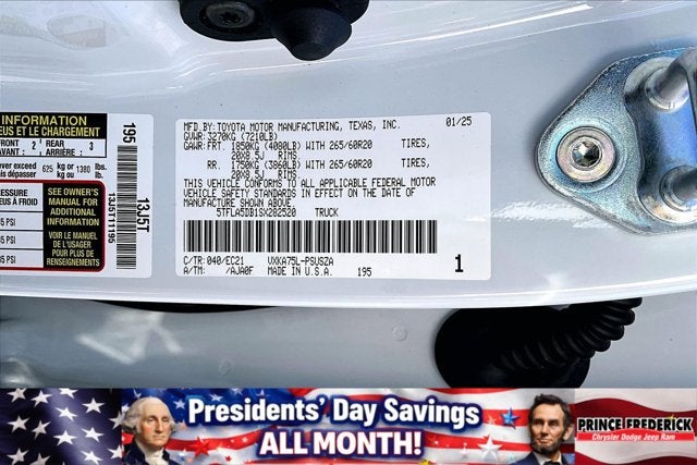 2025 Toyota Tundra 4WD SR5