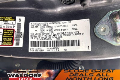 2015 Toyota Tundra SR5