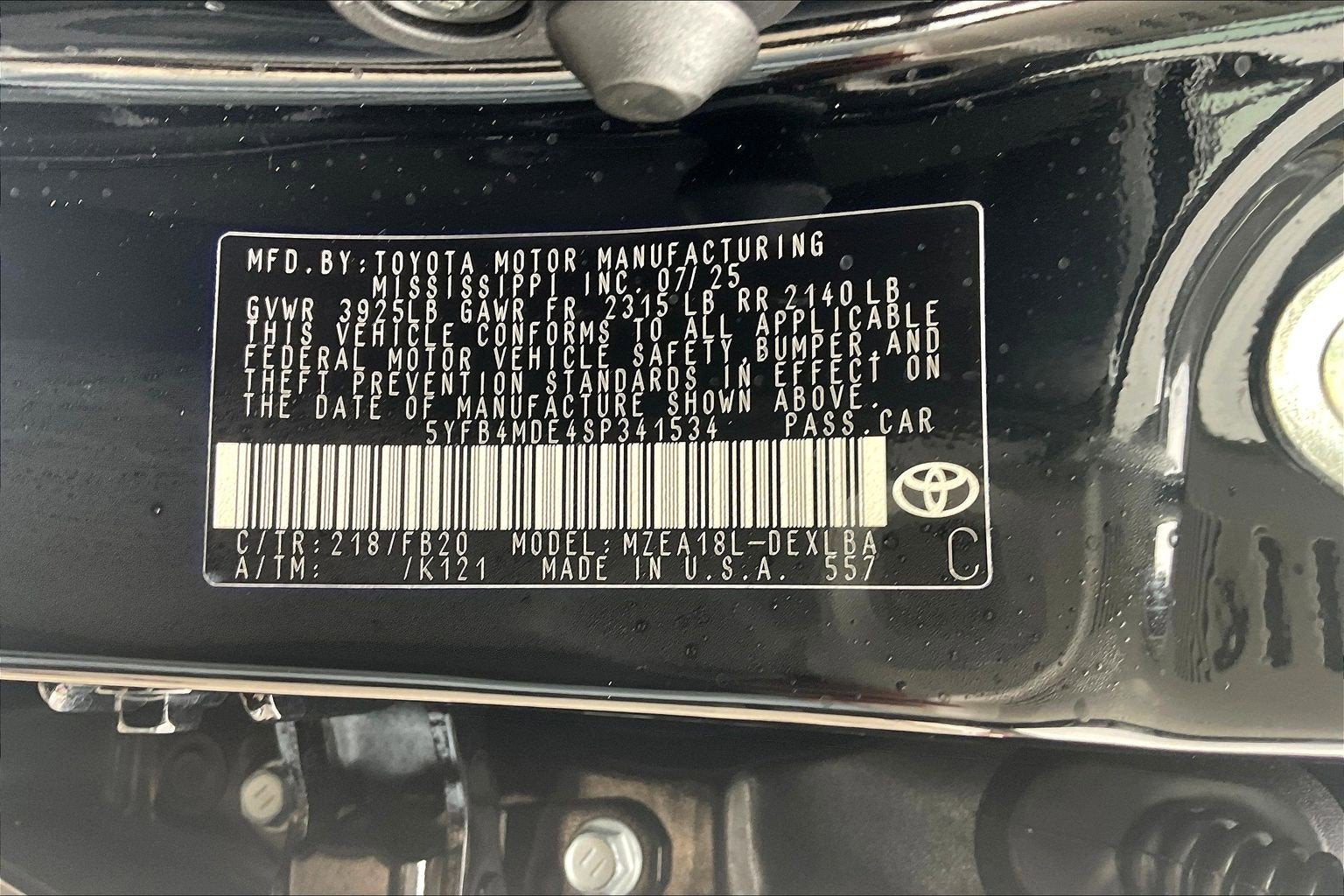 2025 Toyota Corolla LE