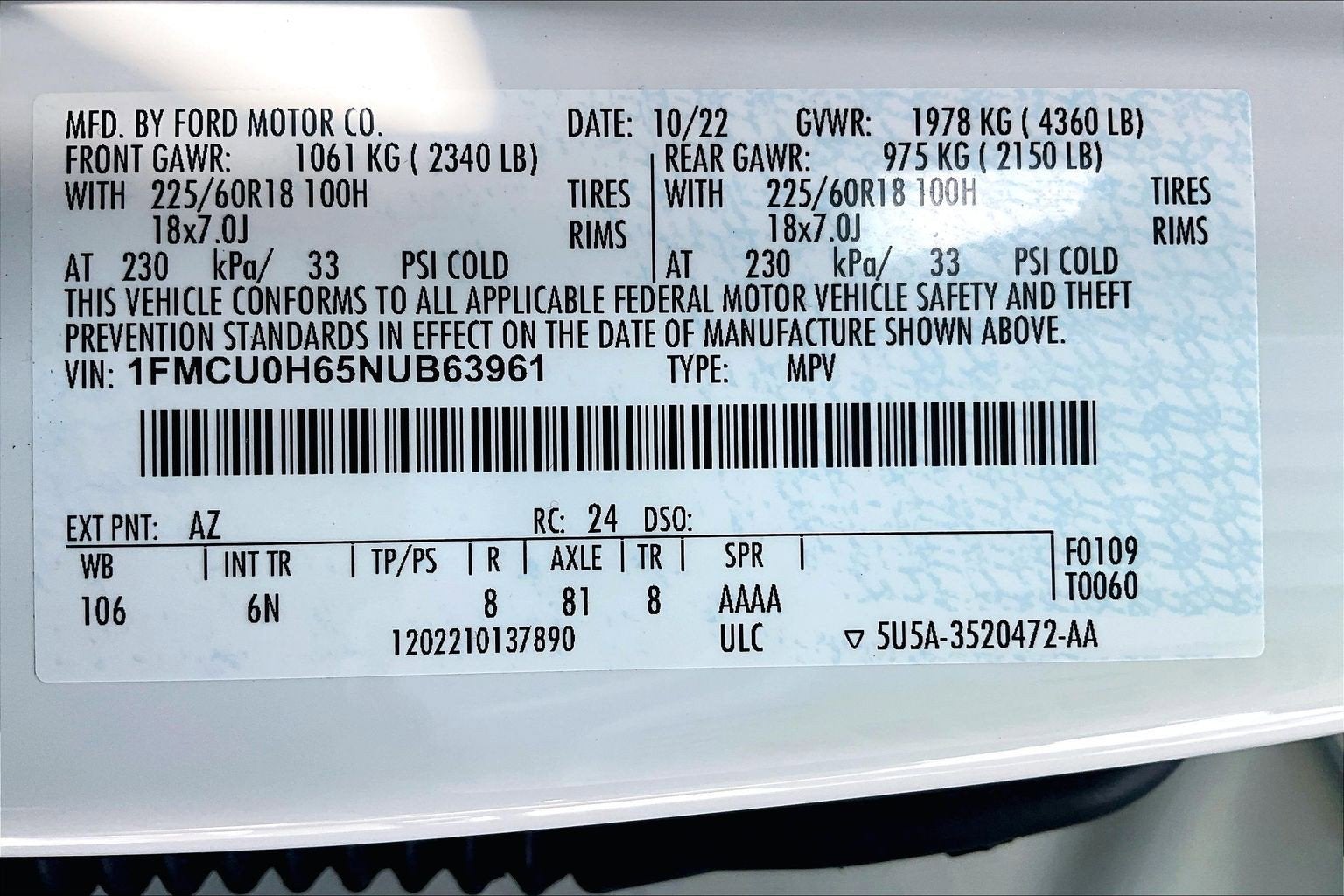 2022 Ford Escape SEL