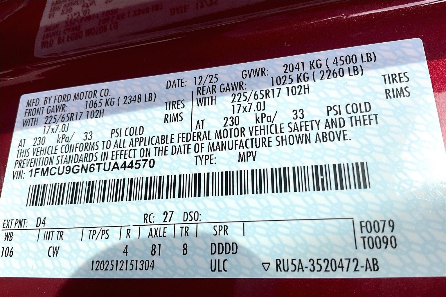 2026 Ford Escape Active