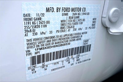 2022 Ford Explorer XLT LUXURY PANO ROOF