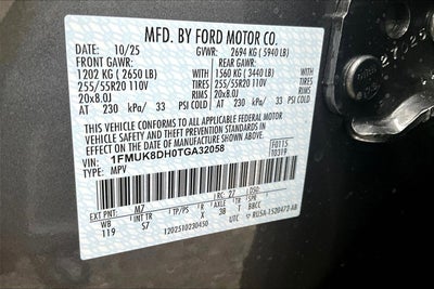 2026 Ford Explorer Active w/200A Pkg