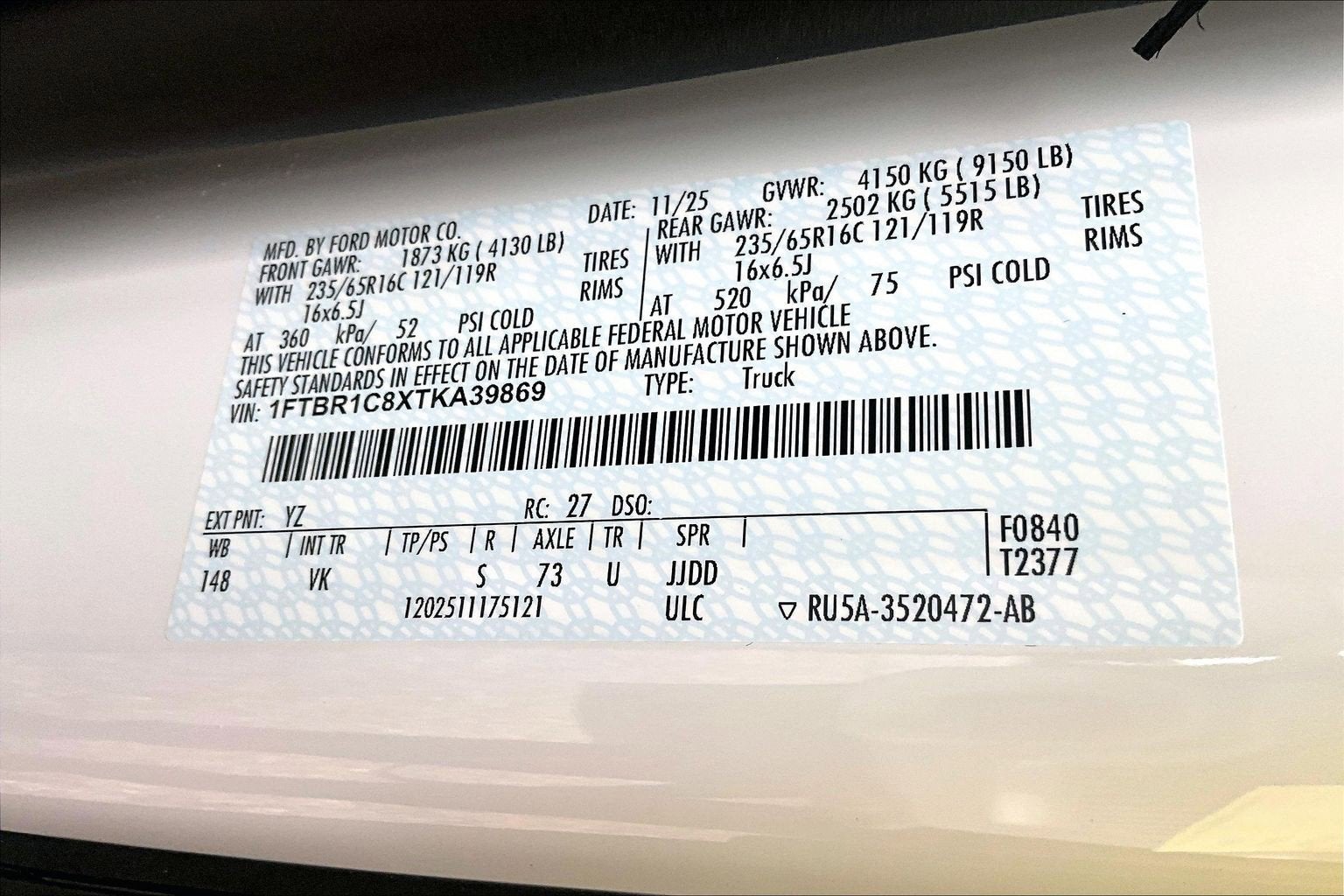 2026 Ford Transit Cargo Van 250