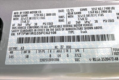 2025 Ford F-150 Raptor