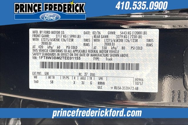 2026 Ford Super Duty F-350 SRW LARIAT