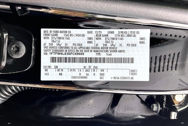 2025 Ford F-150 Tremor