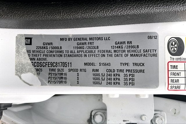 2012 Chevrolet Colorado LT w/1LT