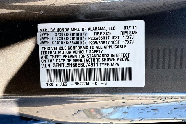 2014 Honda Odyssey EX-L