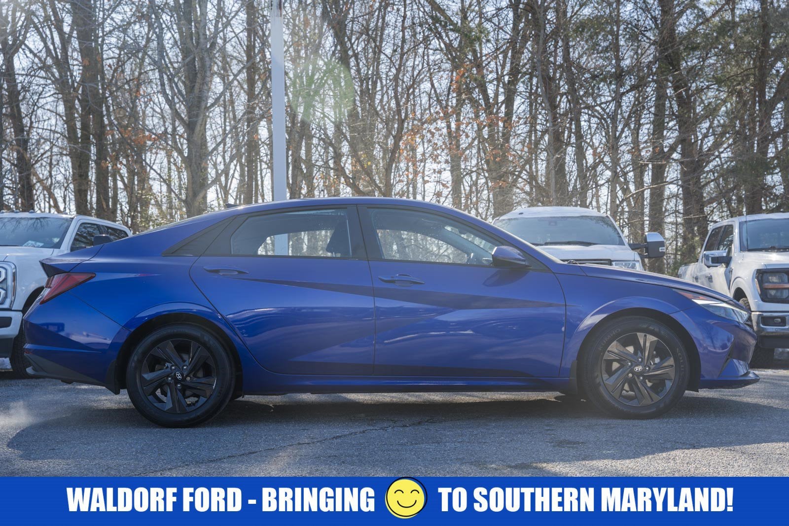2021 Hyundai Elantra Hybrid Blue