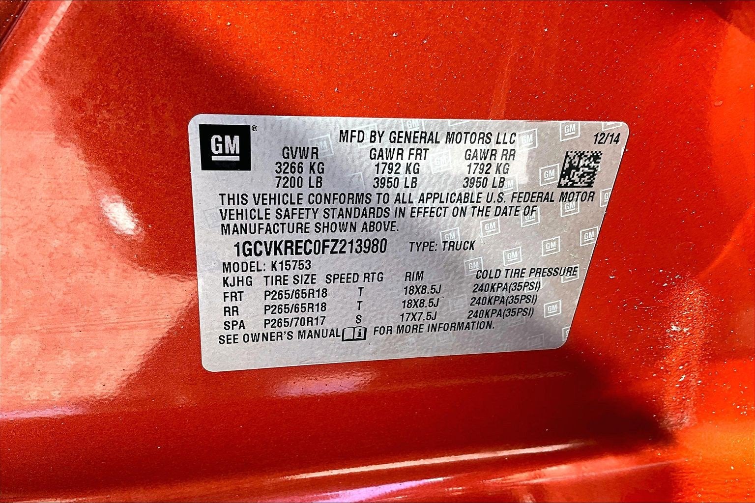 2015 Chevrolet Silverado 1500 LT