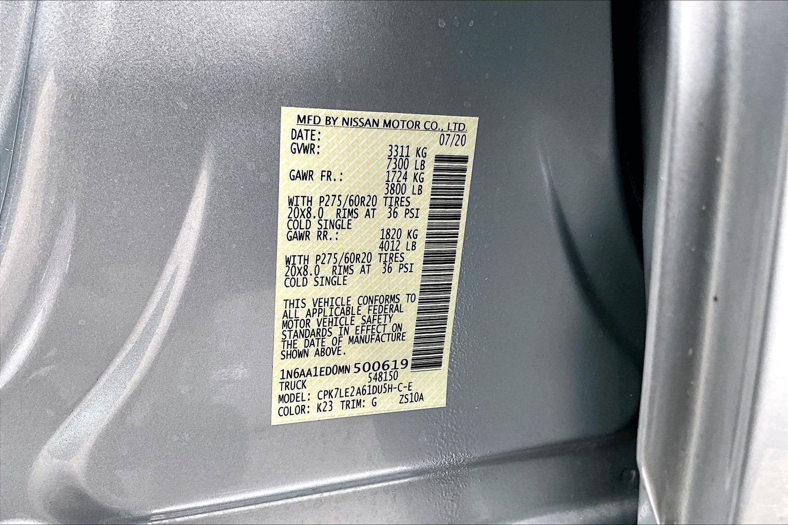 2021 Nissan TITAN Crew Cab SL 4x4