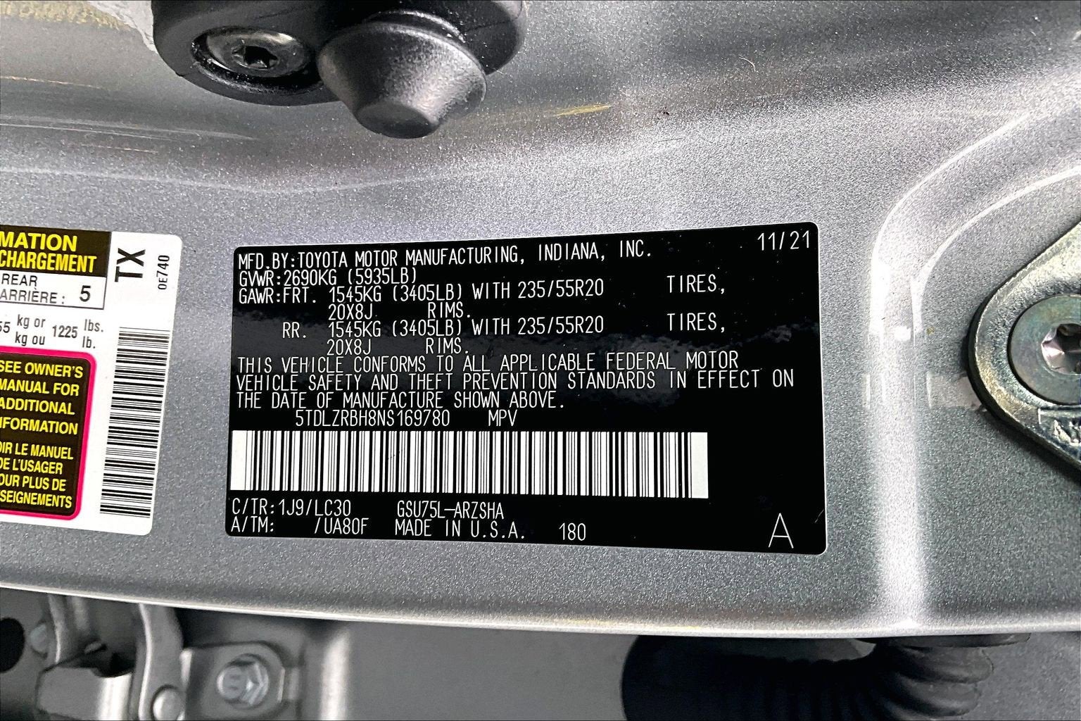 2022 Toyota Highlander XSE