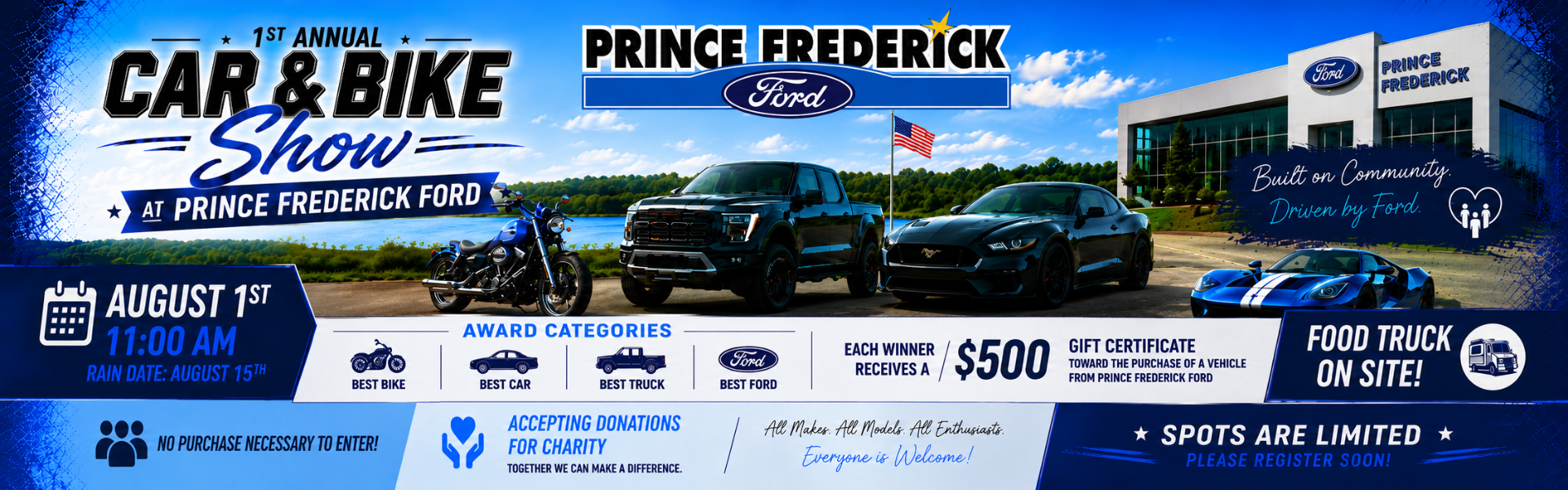 Car & Bike Show August 8th!