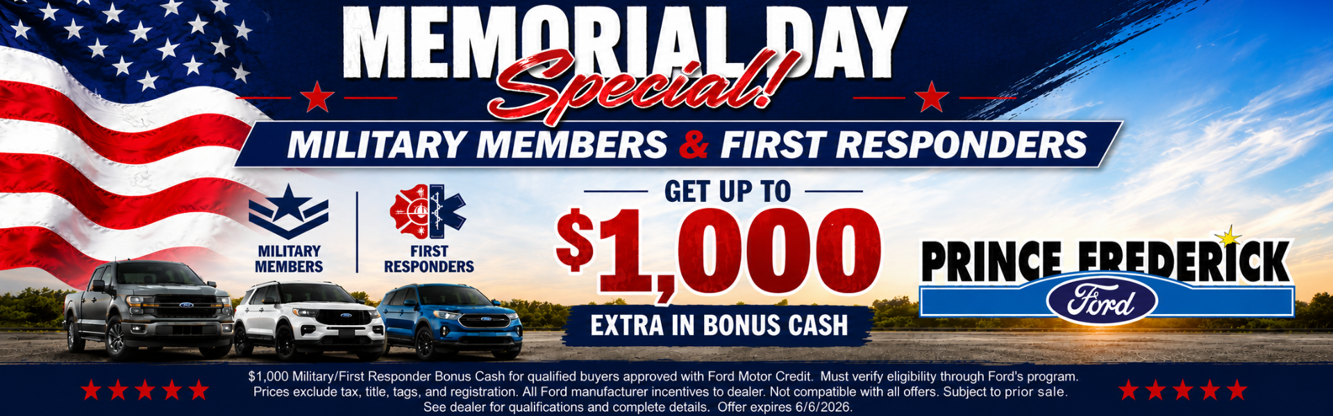 Military/First Responder MD Bonus