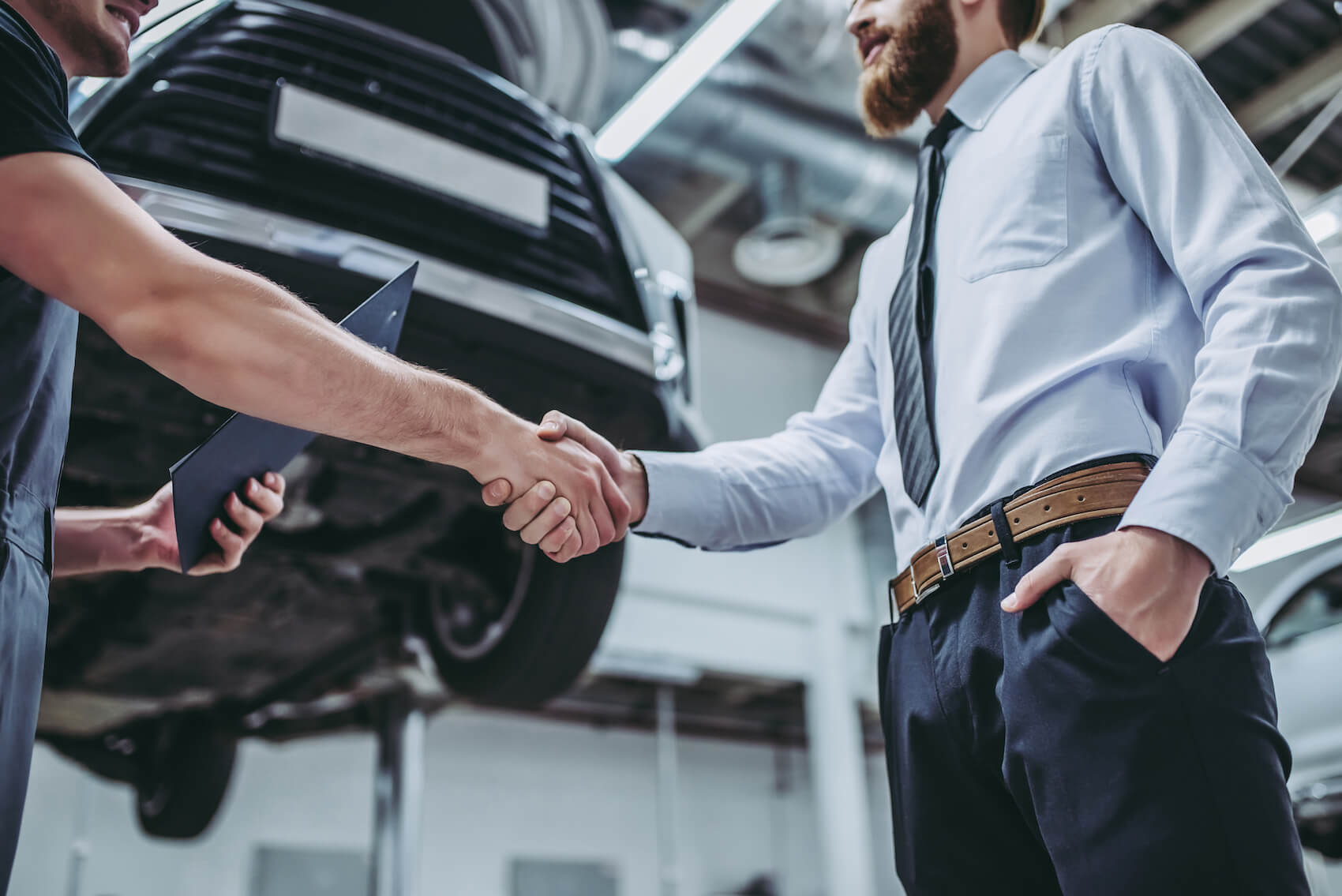 two people shaking hands